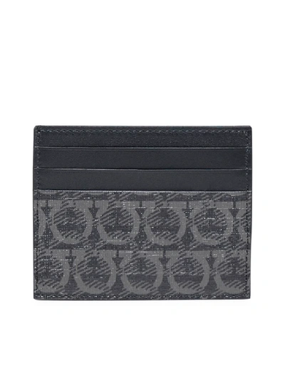 Shop Ferragamo Wallet In Nero Grigio