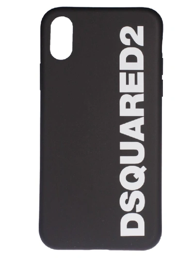 Shop Dsquared2 Classic Logo Iphone X Cover In Black/white