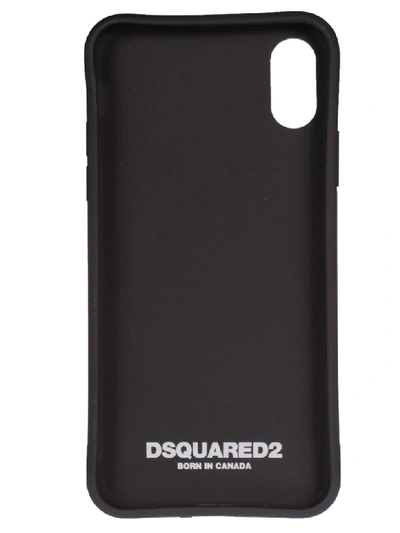 Shop Dsquared2 Classic Logo Iphone X Cover In Black/white