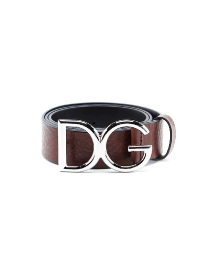 Shop Dolce & Gabbana Belt In Moro