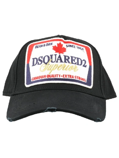 Shop Dsquared2 Baseball Cap In Black