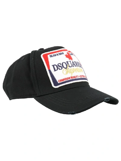 Shop Dsquared2 Baseball Cap In Black