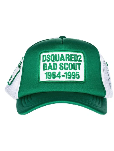 Shop Dsquared2 Bad Scout Baseball Cap In Smeraldo