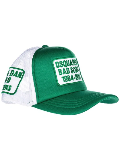 Shop Dsquared2 Bad Scout Baseball Cap In Smeraldo