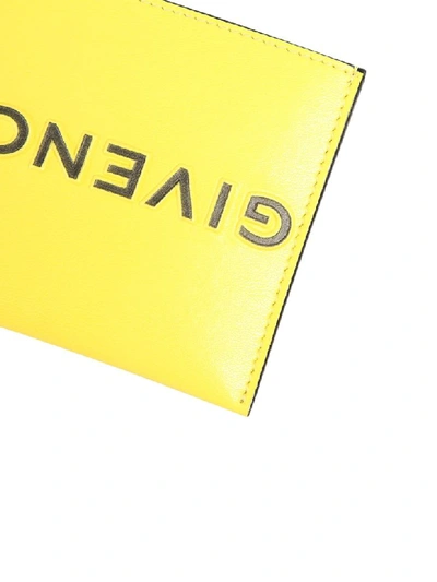 Shop Givenchy Branded Card Holder In Yellow