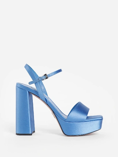 Shop Prada Sandals In Blue