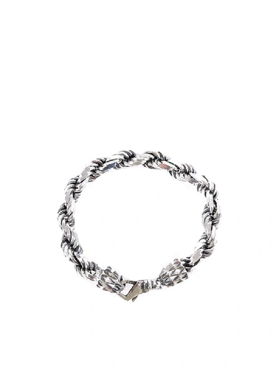 Shop Emanuele Bicocchi Bracelet In Silver