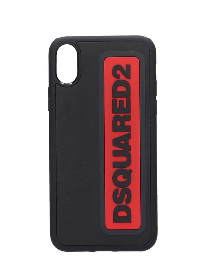 Shop Dsquared2 Iphone / Ipad Case In Black Pvc