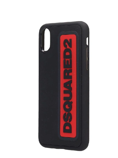 Shop Dsquared2 Iphone / Ipad Case In Black Pvc