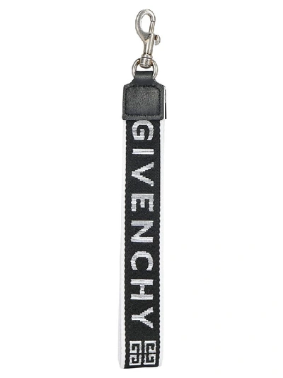 Shop Givenchy Key Ring In Black/white