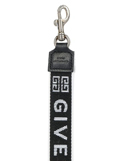 Shop Givenchy Key Ring In Black/white