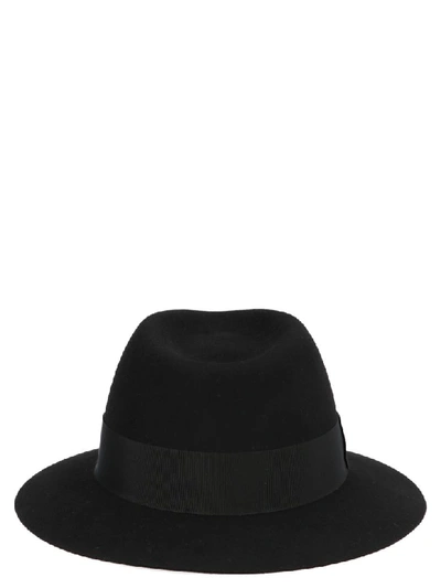 Shop Saint Laurent Fedora Hat In Black