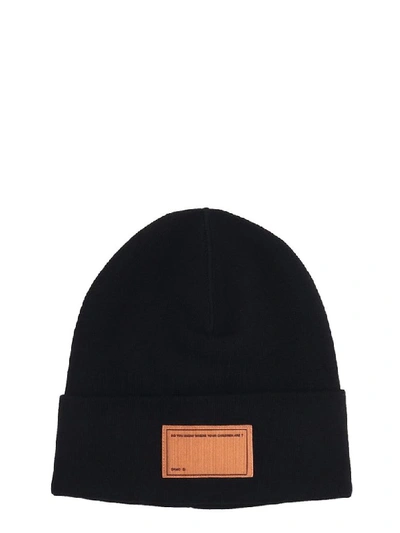 Shop Oamc Hats In Black Wool