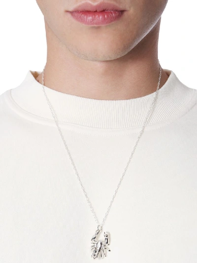 Shop Ambush Necklace With Scorpio Pendant In Argento