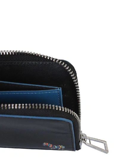 Shop Ps By Paul Smith Wallet With Lateral Zip In Nero