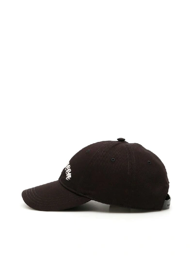 Shop Alexander Mcqueen Double Logo Baseball Cap In Black Ivory (black)