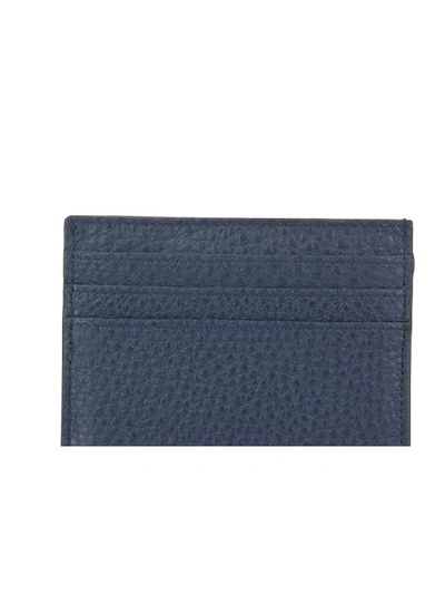 Shop Fendi Roma Business Card In Blue Night