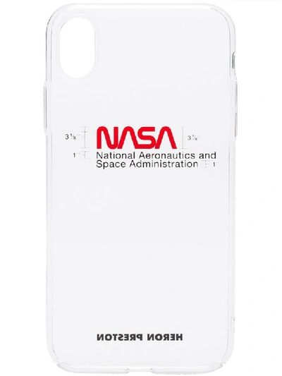 Shop Heron Preston Nasa Iphone Cover Xs In Transparent Multi