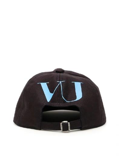 Shop Valentino Undercover Baseball Cap In Dark Navy Azzurro (blue)