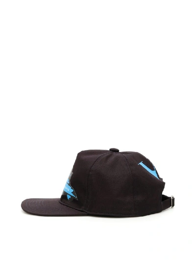 Shop Valentino Undercover Baseball Cap In Dark Navy Azzurro (blue)