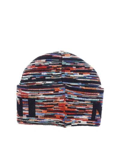 Shop Missoni Wool Cap In Multicolor