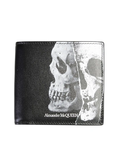 Shop Alexander Mcqueen Skull Wallet In Black