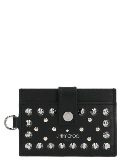 Shop Jimmy Choo Izumi Cardholder In Black