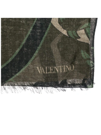 Shop Valentino Sicily Foulard In Verde