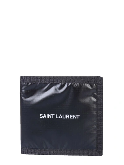 Shop Saint Laurent Bifold Wallet In Nero