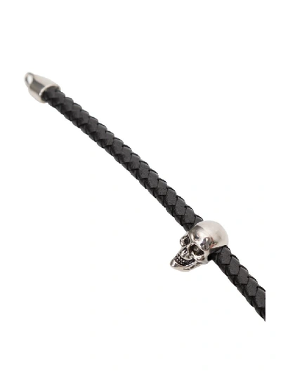 Shop Alexander Mcqueen Skull Bracelet In Nero