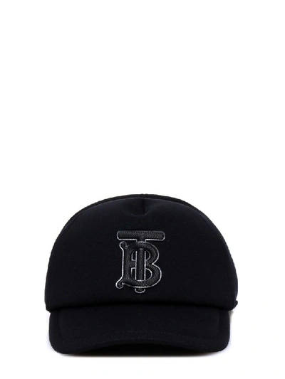 Shop Burberry Trucker Cap Hat In Black