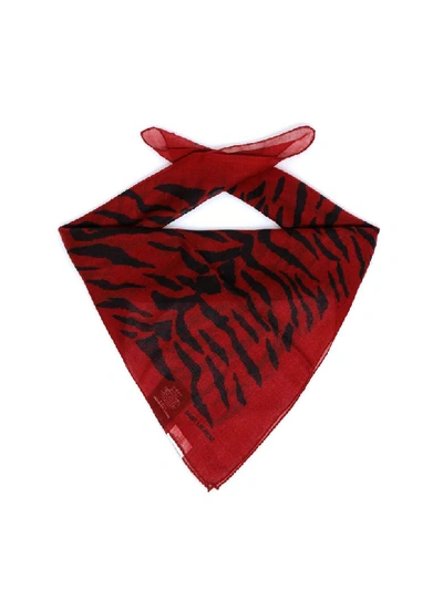 Shop Saint Laurent Foulard In Red