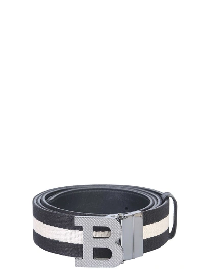 Shop Bally Buckle Belt In Nero