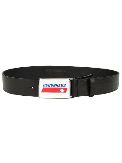 Shop Dsquared2 Plaque Belt In Black