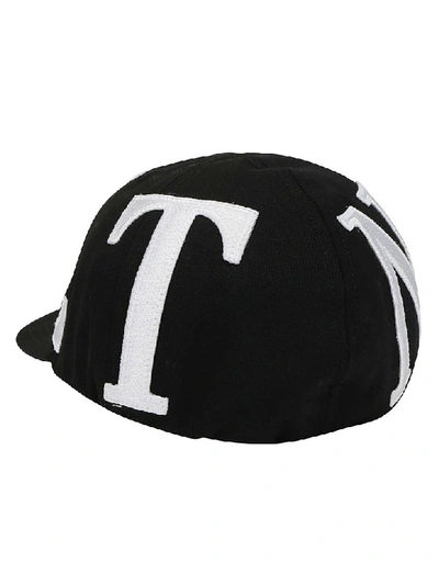 Shop Valentino Baseball Hat In Nero/bianco