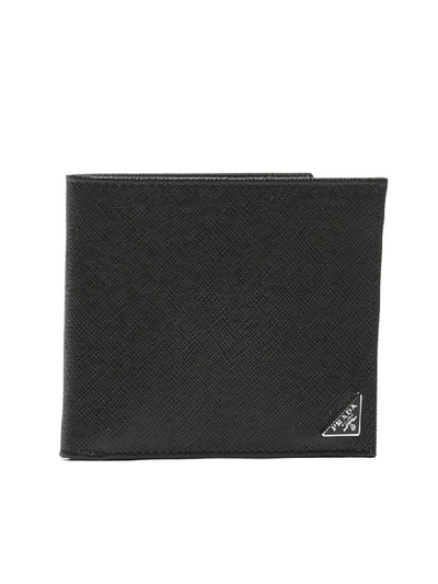 Shop Prada Wallet In Nero