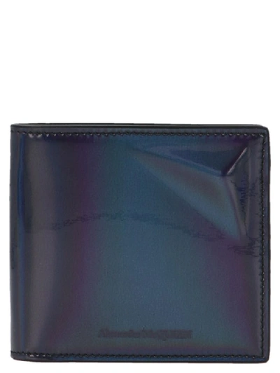 Shop Alexander Mcqueen High Frequency Wallet In Blue