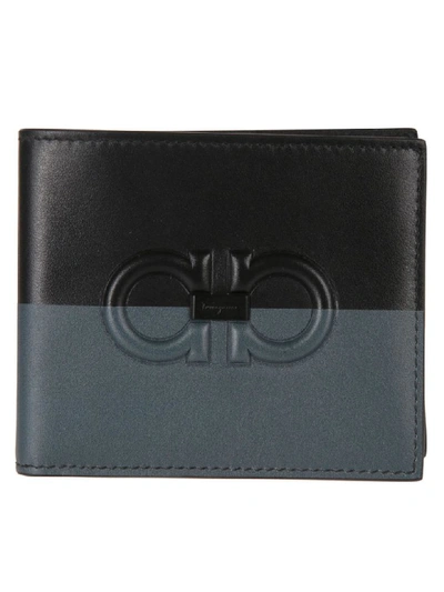 Shop Ferragamo Leather Wallet In Black