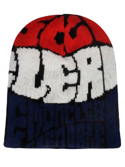 Shop Moncler Knitted Beanie In Multicolor