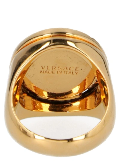 Shop Versace Medusa Ring In Gold