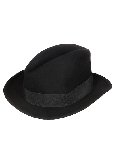 Shop Ami Alexandre Mattiussi Bow Detail Hat In Nero