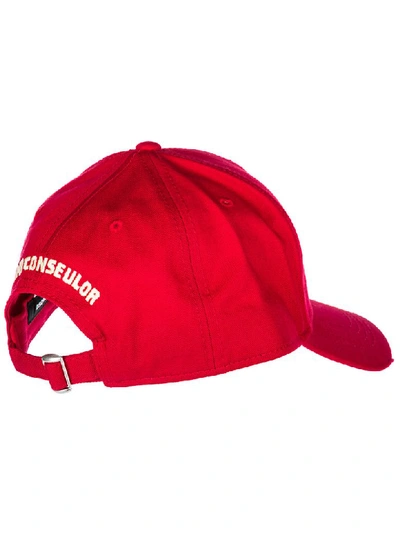 Shop Dsquared2 Bad Scout Baseball Cap In Rosso