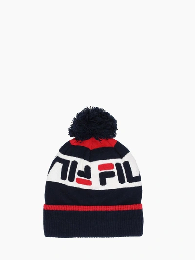 Shop Fila Intarsia Knitted Beanie In Multicolor