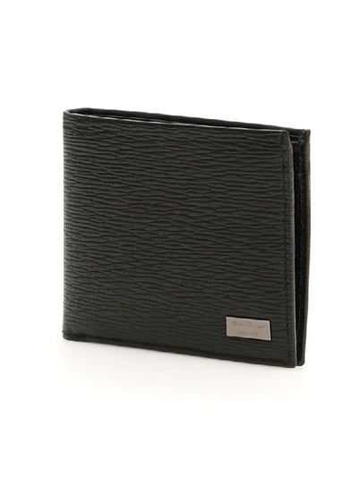 Shop Ferragamo Wallet With Coin Case In Black (black)