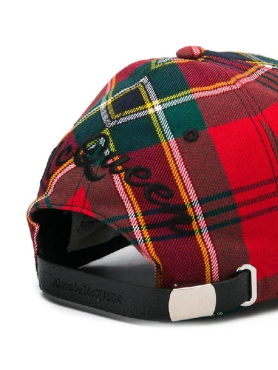 Shop Alexander Mcqueen Hat Patchwork In Red/dark Green