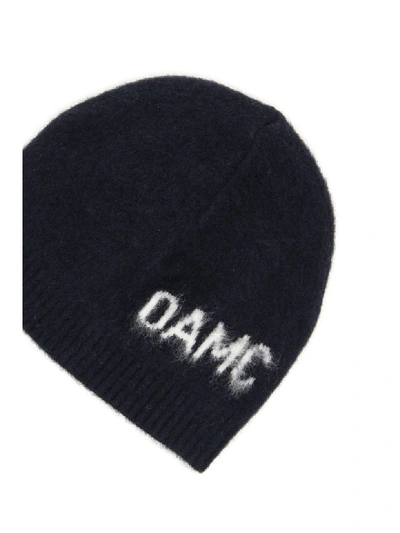 Shop Oamc Whistler Knit Hat In Navy (blue)