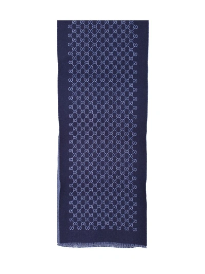 Shop Gucci Scarf In Blu