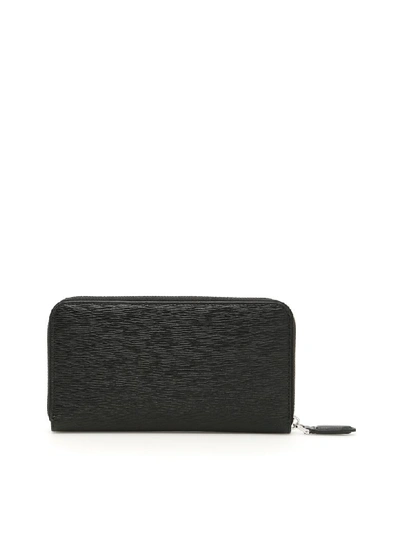 Shop Ferragamo Revival Wallet With Ganci In Nero (black)