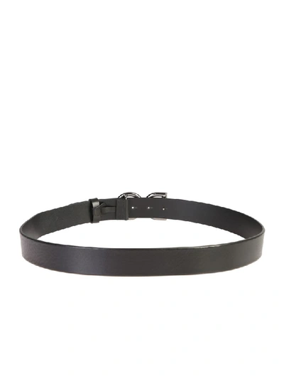 Shop Dolce & Gabbana Branded Belt In Black