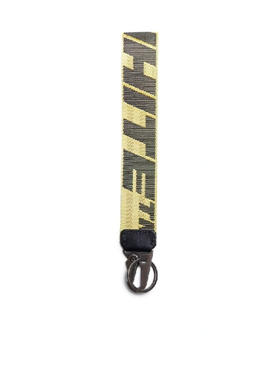 Shop Off-white Keyring In Yellow Black